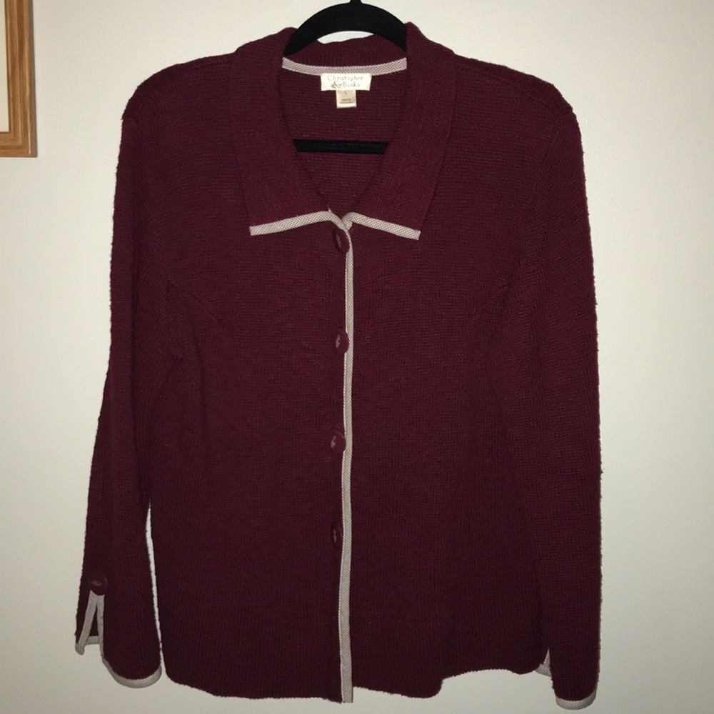 Burgundy sweater